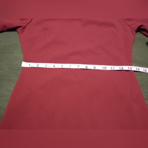 Lulus Sensational Statement Red Ruffled Bodycon Dress Size Small - Picture 8 of 16